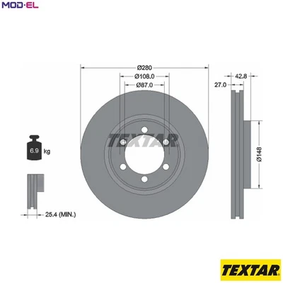 2x BRAKE DISC 92136503 FOR HYUNDAI HAWTAI J3 2.9L D4BH 2.5L 4cyl TERRACAN 3.5L - Image 1 of 4