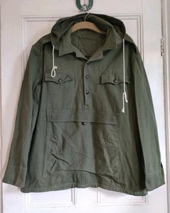 Genuine Vintage Altered Bulgarian Army Pullover Mountain Style Smock 44" - Picture 1 of 13