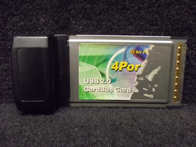 Scheda CardBus, Hub USB 2.0, 4 Porte, 32 Bit, Grigio, Vintage. #K-404-15 - Immagine 1 di 2
