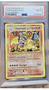 2016 Pokemon XY Evolutions #11 Charizard Holo PSA 8 - Holo Bleed Error SUPERRARE - Picture 1 of 4