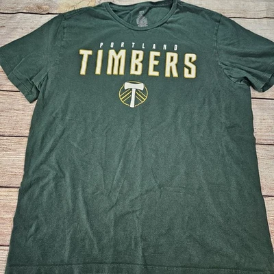 Portland Timbers MLS 绿色 T 恤男式 L 码足球俄勒冈绿色 — 第 1/4 张图片