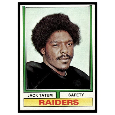 Jack Tatum #14 1974 Topps Oakland Raiders Football Card NFL EX - Image 1 of 3