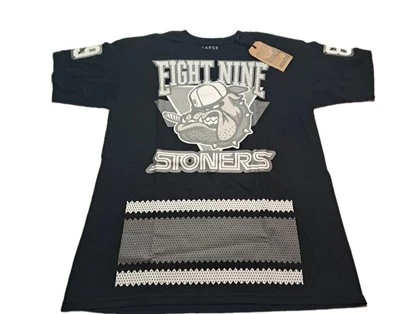 Eight & Nine Stoners 89  T-Shirt Large NEW Black Miami Florida 2 Sided - Image 1 of 4
