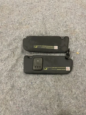7D0010229H 2000 2001 2002 Audi S4 B5 Sunvisors Sun Visors Black Onyx Color OEM - Image 1 of 4