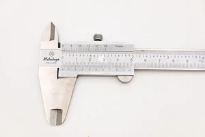Mitutoyo 0-8"Inch Vernier Caliper 1/128'' 1/1000'' Thumb Clamp Japan Hardened - Picture 1 of 10