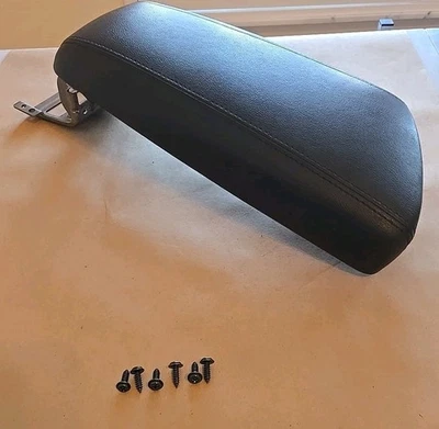 2011-2015 Kia Optima Center Console Lid Armrest Black Leather With Hardware OEM - Image 1 of 4