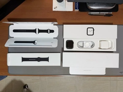 Apple Watch Serie 4 GPS + Cellular - 44mm Acciaio Nero VETRO ROTTO, FUNZIONANTE - Immagine 1 di 4