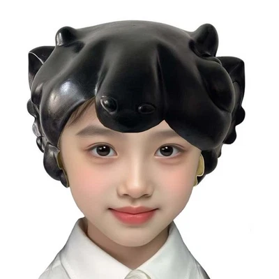 Latex Fake Hair Over Head Mask Party Cosplay Beauty Girl Head Wear - Image 1 of 4