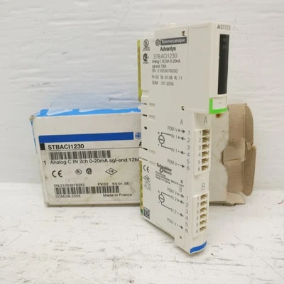 NEW Telemecanique STBACI1230 Advantys STB Analog C Input PLC Module 2ch In - Image 1 of 4