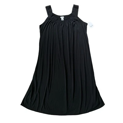 Новый с Ярлыками Liz & Co платье женщин XL черный цветочный вышитый со сборками качели сарафан - Изображение 1 из 4