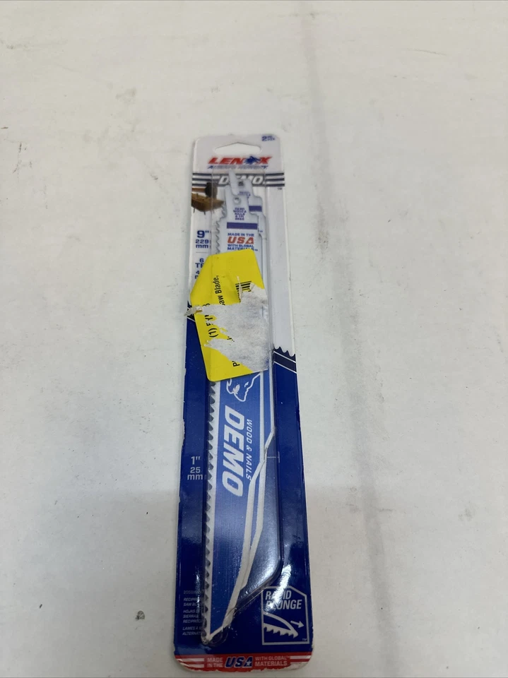 Lenox 966r Reciprocating Saw Blade 9 In. L PK 2 5yn28