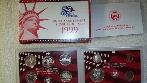 1999 SILVER PROOF SET Cover