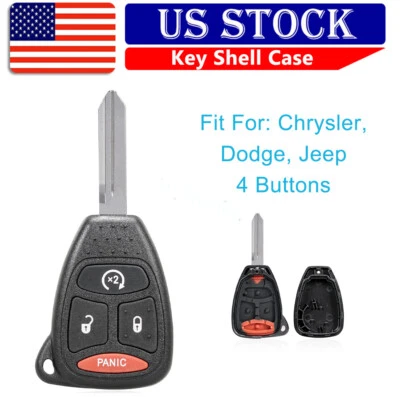 For 2007 2008 2009 2010 2011 2012 Jeep Compass Key Fob Remote Case Shell Cover - Image 1 of 4