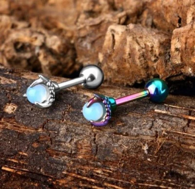 Opal claw cartilage stud earring - Image 1 of 2