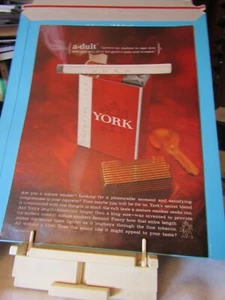 1963 rare ad York cigarettes adult mature by P. Lorillard Co 14x10" longer - Picture 1 of 3