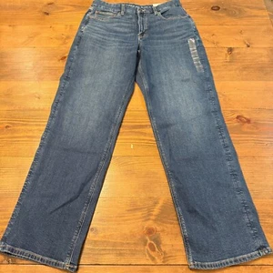Jeans American Eagle CURVY STRAIGHT Talla 12 Largo Medio Lavado Nuevos con Etiquetas - Imagen 1 de 9