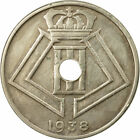 [#444939] Munten, België, 25 Centimes, 1938, ZF, Nickel-brass, KM:114.1