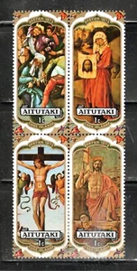 AITUTAKI COOK ISLANDS STAMPS BLOCK MINT HINGED NG LOT 186BX - Picture 1 of 1