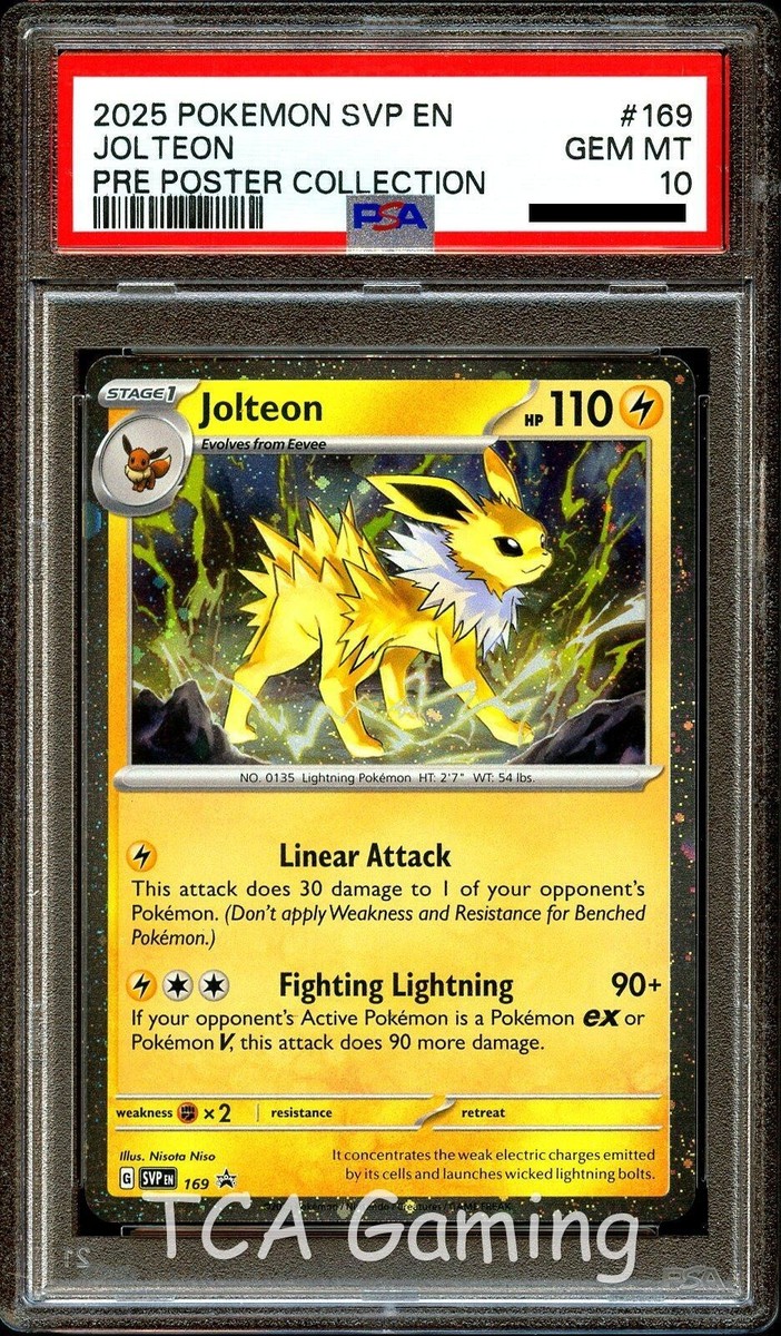 Jolteon Pokémon TCG Professional Sports Authenticator (PSA