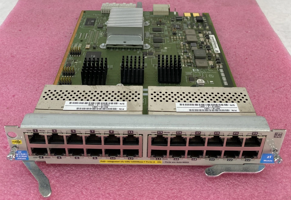 HP ProCurve Gig-T PoE E5406 zl Switch Module J9534A 5064-2002 A-5333-D3 NO POWER - Image 1 of 4