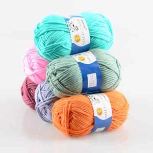 10Pcs Milk Cotton Knitting Yarn Soft Warm Yarn for Knitting Worsted Wool Line - Picture 1 of 91