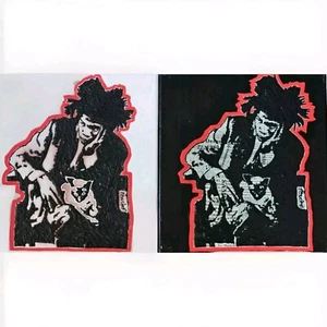 2 Pop Art Oil Paintings of Jean-Michel Basquiat. Signed By Artist POUCHON - Picture 1 of 7