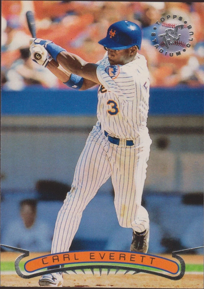 1996 Topps Stadium Club #58 Carl Everett New York Mets Baseball Card - Image 1 of 1
