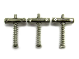 1960s Style Threaded Steel Telecaster Saddles (set of 3) - Picture 1 of 2