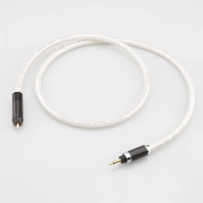 Pure Solid Silver 75 Ohm RCA Hifi Digital 75 ohm Cable 3.5 to RCA Coaxial MOJO - Image 1 of 4