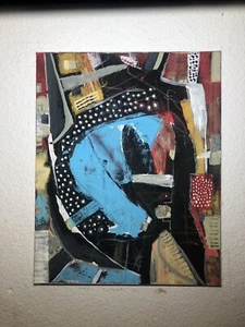 Original Abstract Modern Painting By S. Krul Acrylic On Canvas 16x20 Unframed - Picture 1 of 3