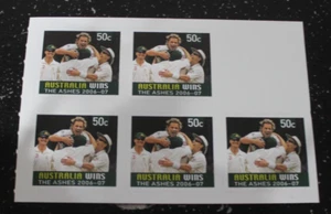 MINT 2007 ASHES VICTORY CRICKET  P&S STAMP BOOKLET - FEATURING SHANE WARNE - Picture 1 of 1
