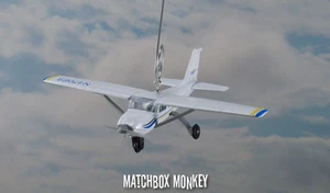 Cessna 172 Christmas Ornament Single Prop Airplane Aircraft Plane Skyhawk Mono - Picture 1 of 11