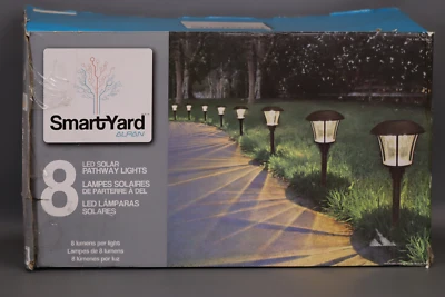 Smartyard Solar LED Large Pathway Lights - 8 Pack....