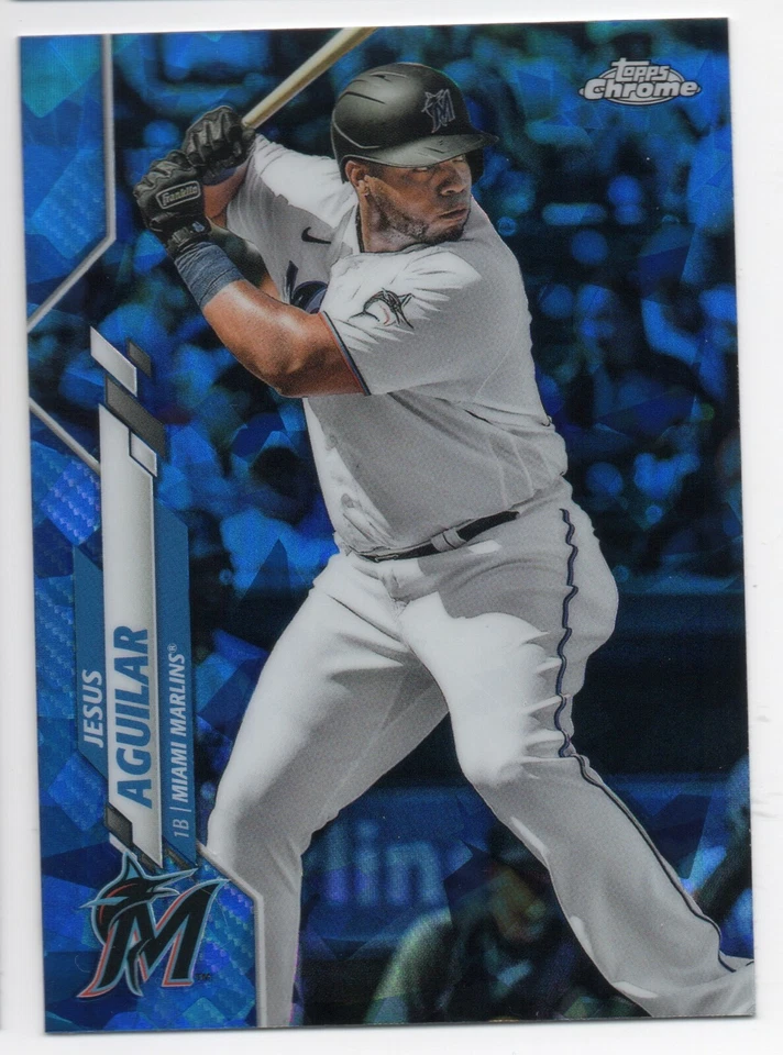 Jesus Aguilar 2020 Topps Chrome Sapphire #98 Blue Refractor SP RARE - Image 1 of 1