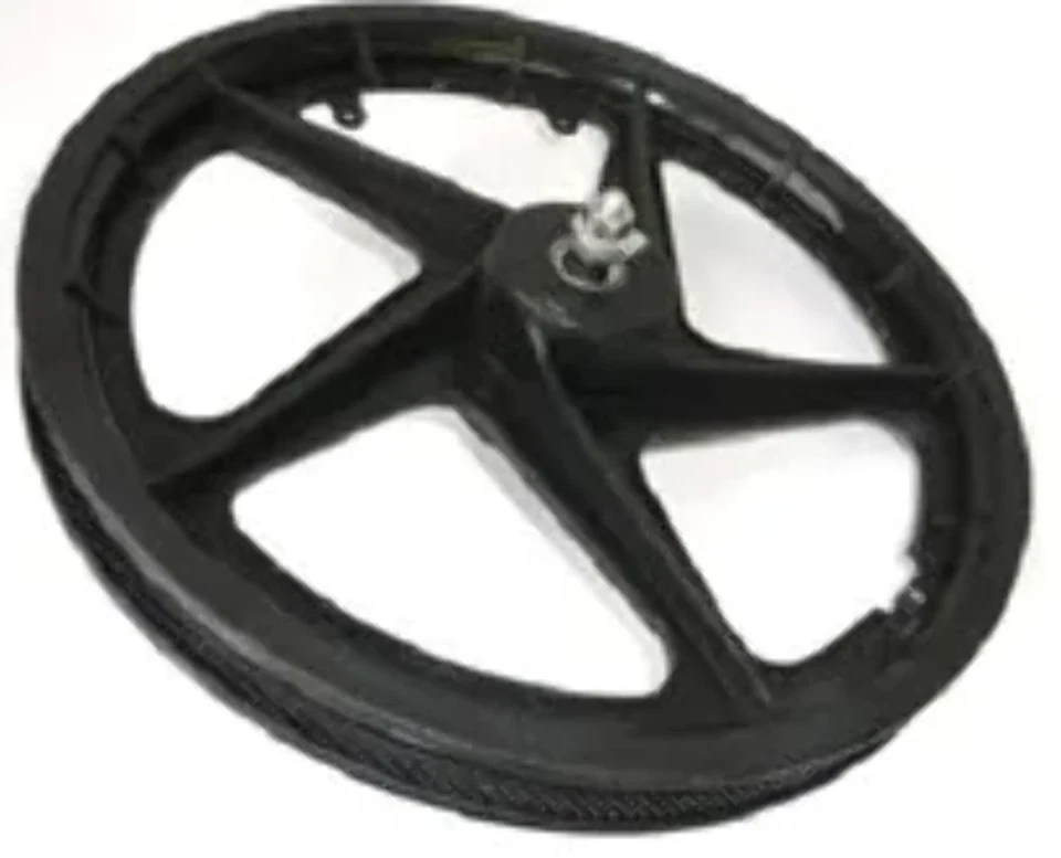 20" 5 Spoke Plastic Front Wheel Black "Tuff" Style - image 1 of 1