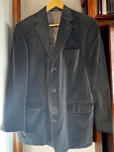 Calvin Klein Black Blazer Jacket Mens Size 40R ~ 97% Cotton 3% Poly - Picture 1 of 9