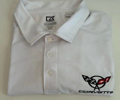 Camisa Polo Cutter & Buck Talla Para Hombre 3XL Blanca Museo Nacional Corvette 3 Botones Foto 1 de 4