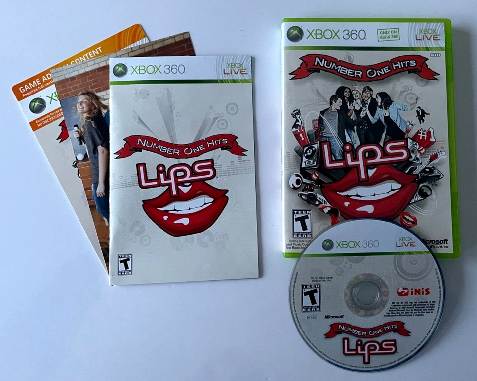 Lips Number One Hits 2009 Microsoft Xbox 360 complete Game CIB tested & working - Image 1 of 4