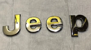 1980s?/1990s? JEEP CHEROKEE/GRAND CHEROKEE HOOD?/TAIL GATE? LETTER EMBLEMS - Picture 1 of 5