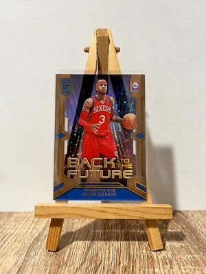 ALLEN IVERSON 2023-24 Donruss Elite Back to the Future #4 Gold Int. 6/10 76ERS - Image 1 of 2