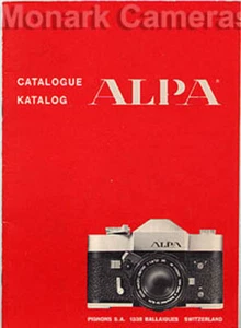 Catalogo gamma fotocamere e obiettivi Alpa 1971 più fotolibri manuali e guide elencati - Foto 1 di 3