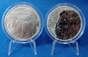 2015 Burundi, 2018 Chad (Tchad) 5000 Francs – (African Lions) - Picture 1 of 20
