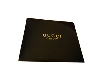 GUCCI GUILTY SCATOLA REGALO GIFT BOX CARTONE BLACK NERO LUCIDO SCRITTA ORO GOLD - Foto 1 di 2