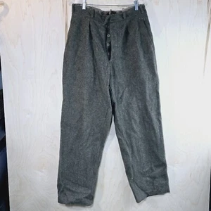 Vintage CBV Karlskrona Wolle 1956 schwedische Militär Armee Hose Hose Herren 32x30 - Bild 1 von 7