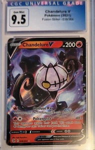 Pokémon TCG Chandelure V Fusion Strike 039/264 Holo Ultra Rare CGC 9.5 - Picture 1 of 3