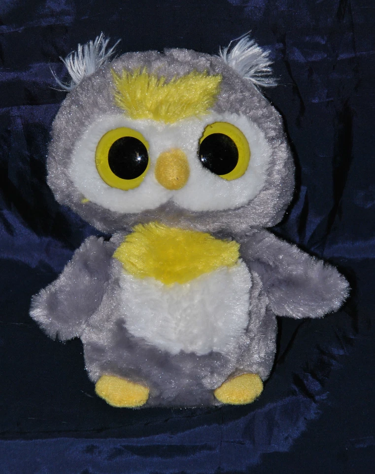 Peluche Doudou Chouette Hibou YOOHOO & FRIENDS AURORA Gris Jaune 21 Cm TTBE - Photo 1/1