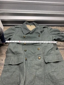 30s Swiss Army Medic Jacket Wool Military Pea Coat Rare 1937 - Picture 1 of 8