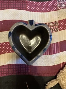 Schale Herzform Steingut Schale 1998 Rowe Art Pottery Works Vintage - Bild 1 von 3