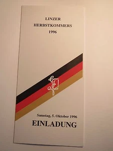 Linz - Lnzer Herbstkommers 1996 - Invitación / Studentika - Imagen 1 de 1