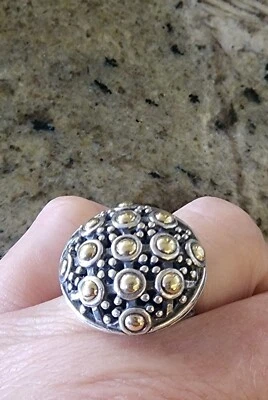 Anillo círculo de oro y plata John Hardy tamaño 6,5 ~ 13,17 gramos Foto 1 de 4